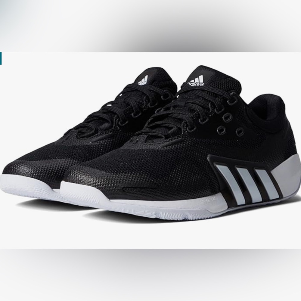 Adidas women’s “dropset” black and white trainers size 7